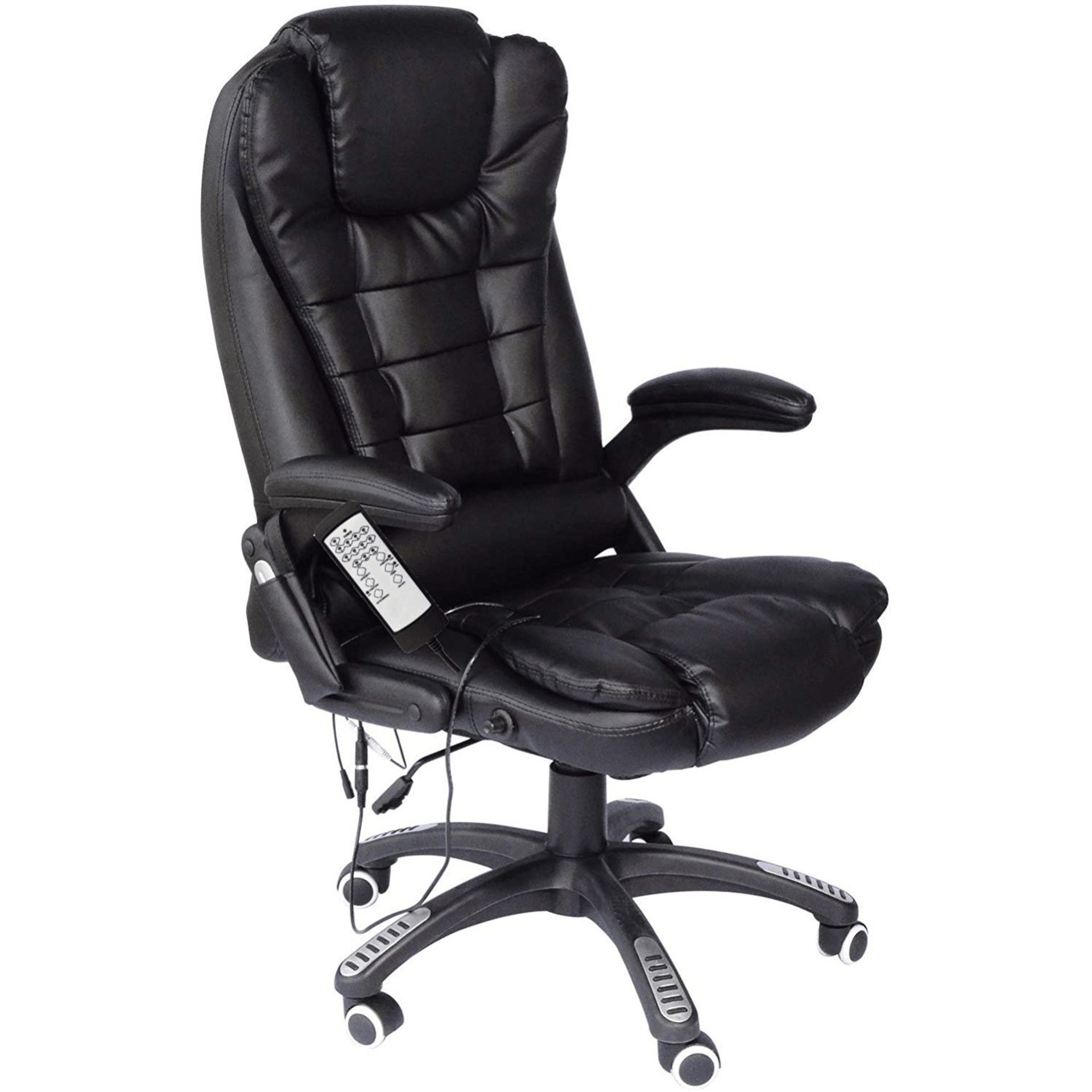 Executive Recline Padded Swivel Office Chair with Vibrating Massage - ER29