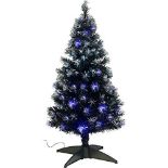 120cm Black PVC Fibre Optic Tree - ER25