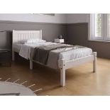 White Single Bed Frame Jin-05 *Design may vary* - ER30