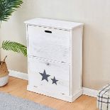 Cherry tree furniture White wooden cabinet 38.5x35.5x67.5cm *design may vary* - ER25