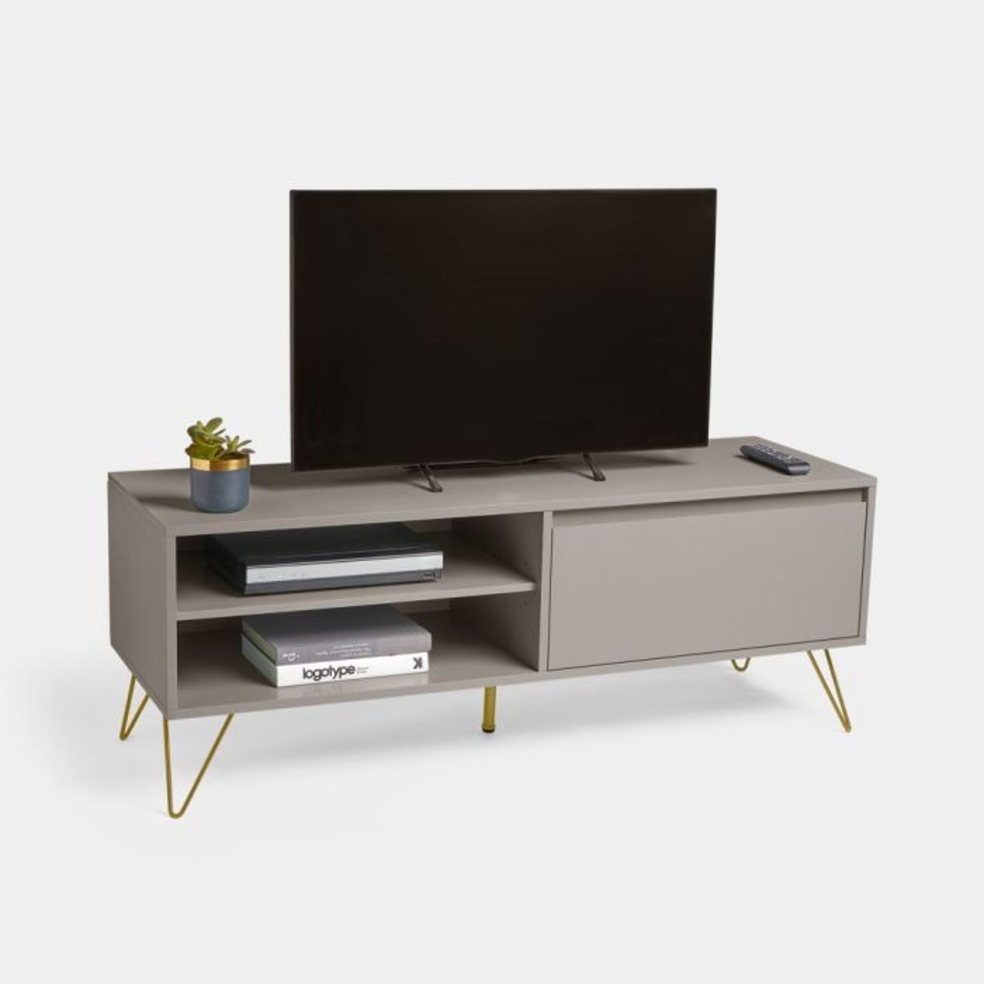 Jensen Grey & Gold TV Unit - ER32