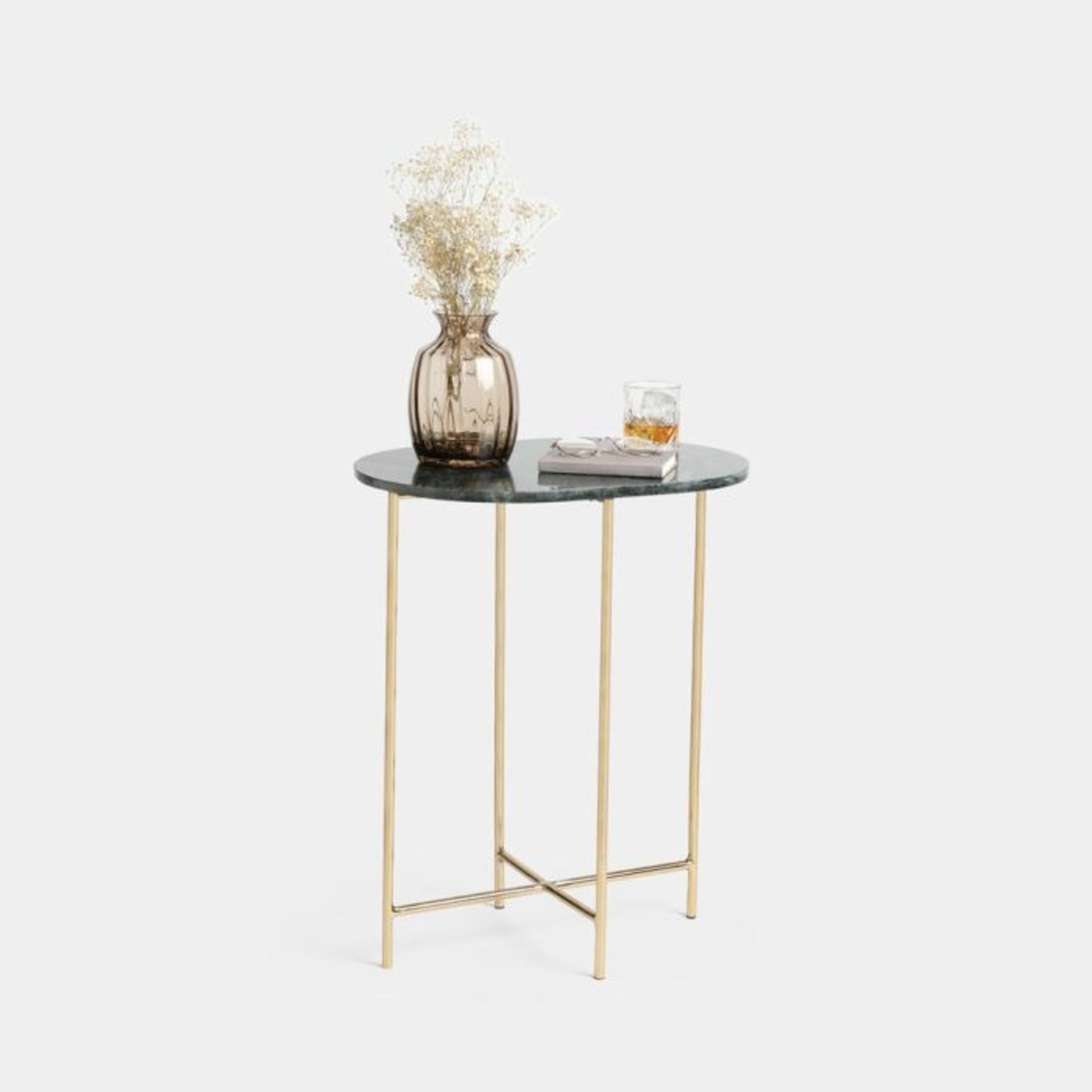 Green Marble Side Table - ER32