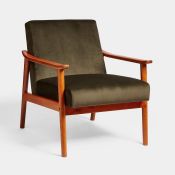 Fairfield Olive Green Lounge Chair - ER37