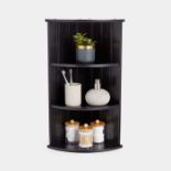 Shrewsbury Black Corner Shelf - ER32