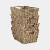Set of 4 Seagrass Baskets - ER38