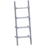 Vida Designs York 4 Tier Ladder Bookcase - Grey - ER32