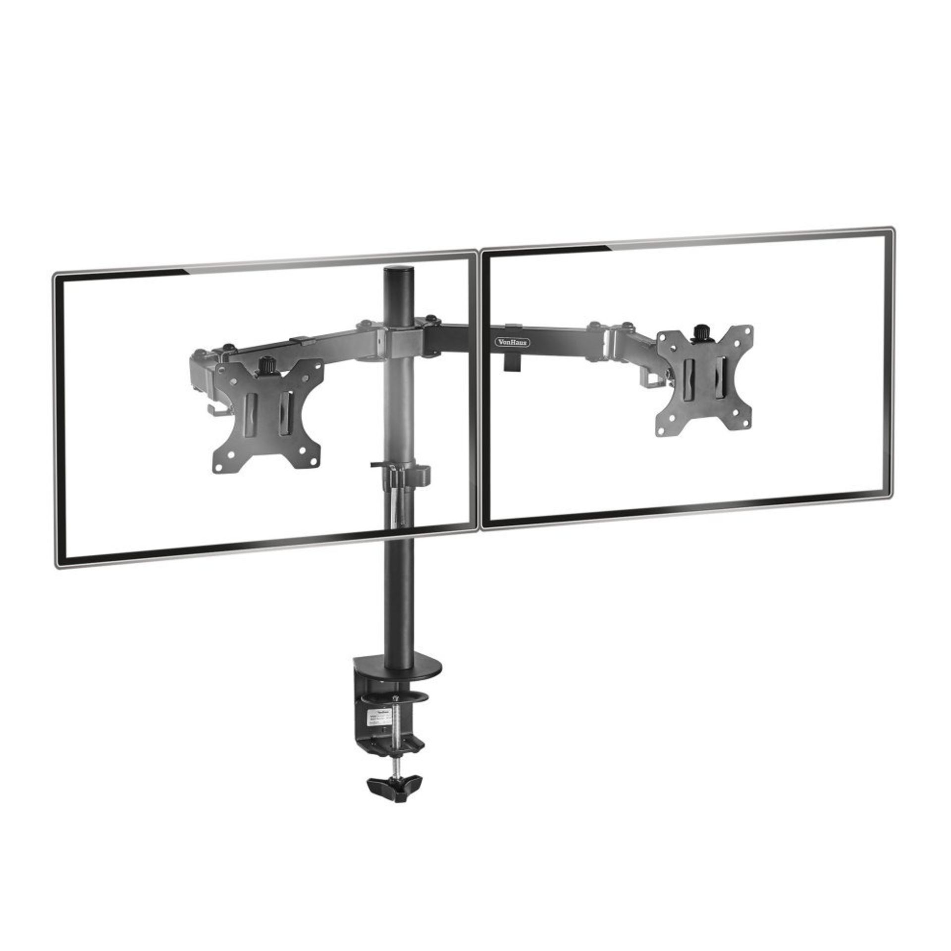 Dual Arm Desk Mount with Clamp - ER36