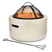 Fire Pit with BBQ Cooking Grill for Garden Outdoor Patio - ER36