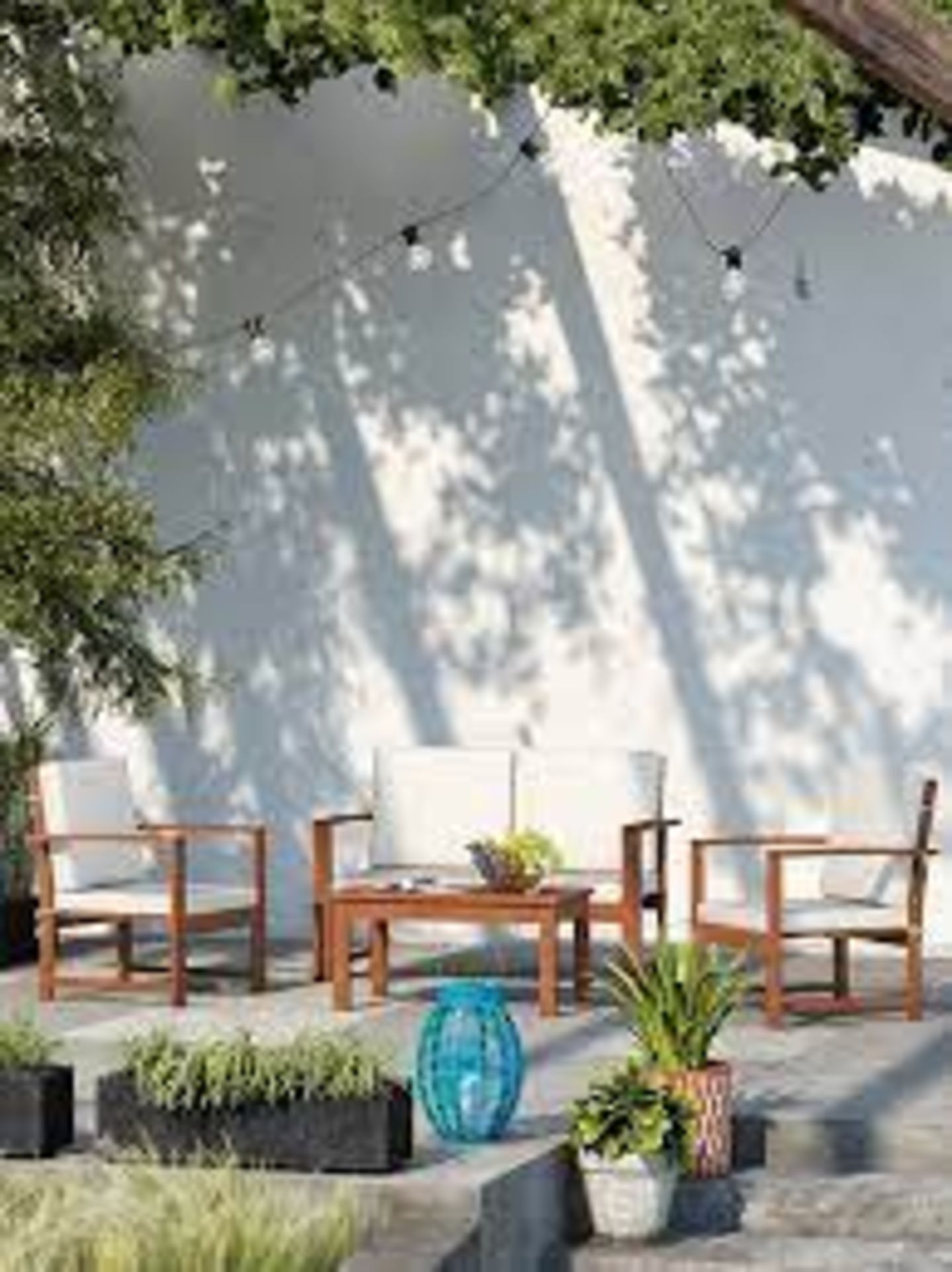 BRAND NEW JOHN LEWIS 4-Seater Garden Lounging Table & Chairs Set. RRP £ ...
