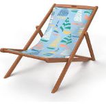 BRAND NEW JOHN LEWIS Cove Garden Deckchair Frame, FSC-Certified (Eucalyptus Wood), Natural. RRP £