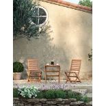 5 X BRAND NEW John Lewis & Partners Venice 2-Seat Folding Garden Bistro Set, FSC-Certified (