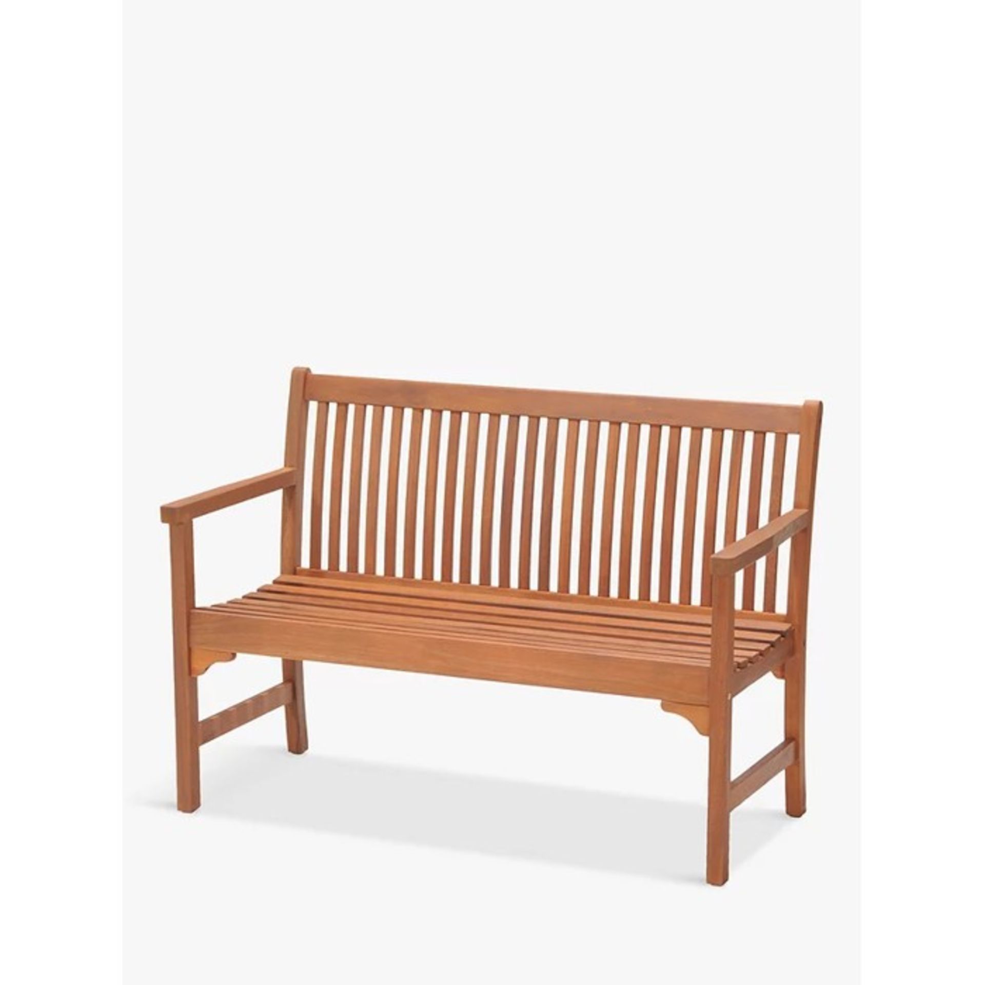 BRAND NEW JOHN LEWIS 2-Seater Garden Bench, FSC-Certified (Eucalyptus Wood), Natural. RRP £253.50. - Image 2 of 4