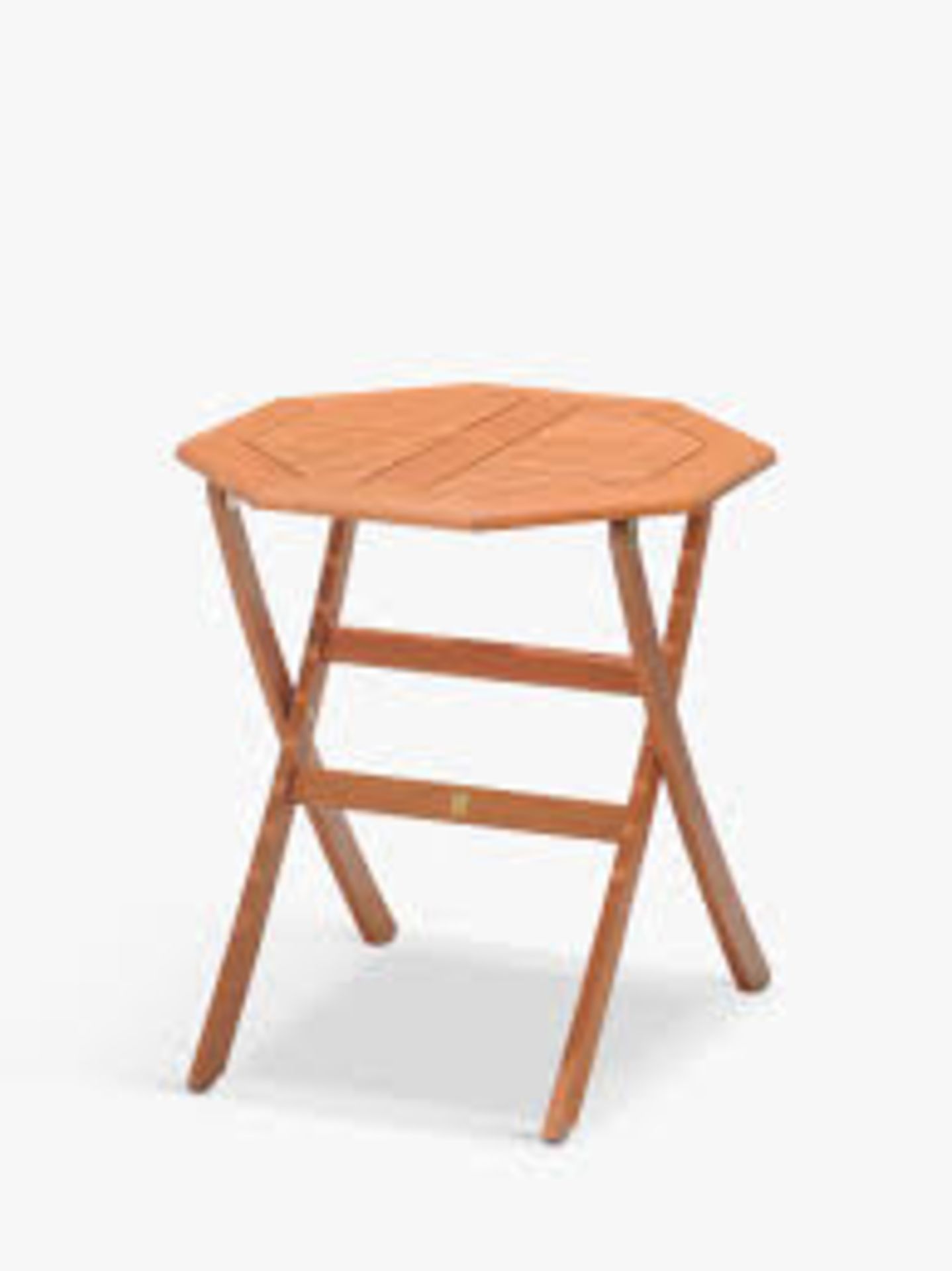 BRAND NEW John Lewis & Partners Venice 2-Seat Folding Garden Bistro Set, FSC-Certified (Eucalyptus - Image 3 of 4