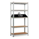 5-Tier Heavy Duty Garage Storage Racking Shelf - 90 x 40 x 180cm - ER23