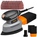 Detail Sander - 130W Electric Sander for Wood with Dust Collector, 12PCS Sandpapers - 13000RPM