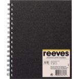 48x BRAND NEW REEVES Hardback Sketchbook A5 Spiral Bound with 80 Pages. RRP £6.29 EACH. (R15- 2).