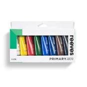 TRADE LOT TO CONTAIN 96x BRAND NEW REEVES Acrylic Primary Colour Pain Set - 8 x 22ml. RRP £12.99