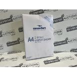 TRADE LOT 10 X BRAND NE PACKS OF 5 REAMS OF 500 SHEETS 75GSM COPIER PAPER 17.6/9.3