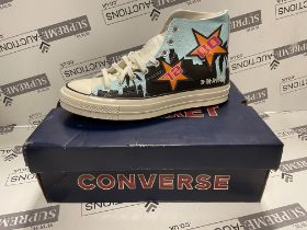 CONVERSE X CHINATOWN MARKET CHUCK TAYLOR 1970'S HI LAKERS SIZE 9