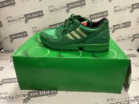 ADIDAS ZX 8000 LEGO COLOR PACK GREEN TRAINERS SIZE 10.5