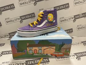 VANS THE SIMPSONS SK8 HI ZIP LISA 4 PREZ TRAINERS SIZE 1.5