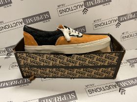 VANS ERA C SUDAN BROWN WOVEN TRAINERS SIZE 7.5