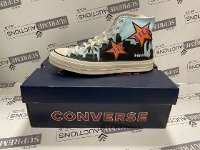 CONVERSE X CHINATOWN MARKET CHUCK TAYLOR 1970'S HI LAKERS SIZE 9