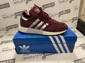 ADIDAS MARATHON X5923 TRAINERS PURPLE SIZE 7