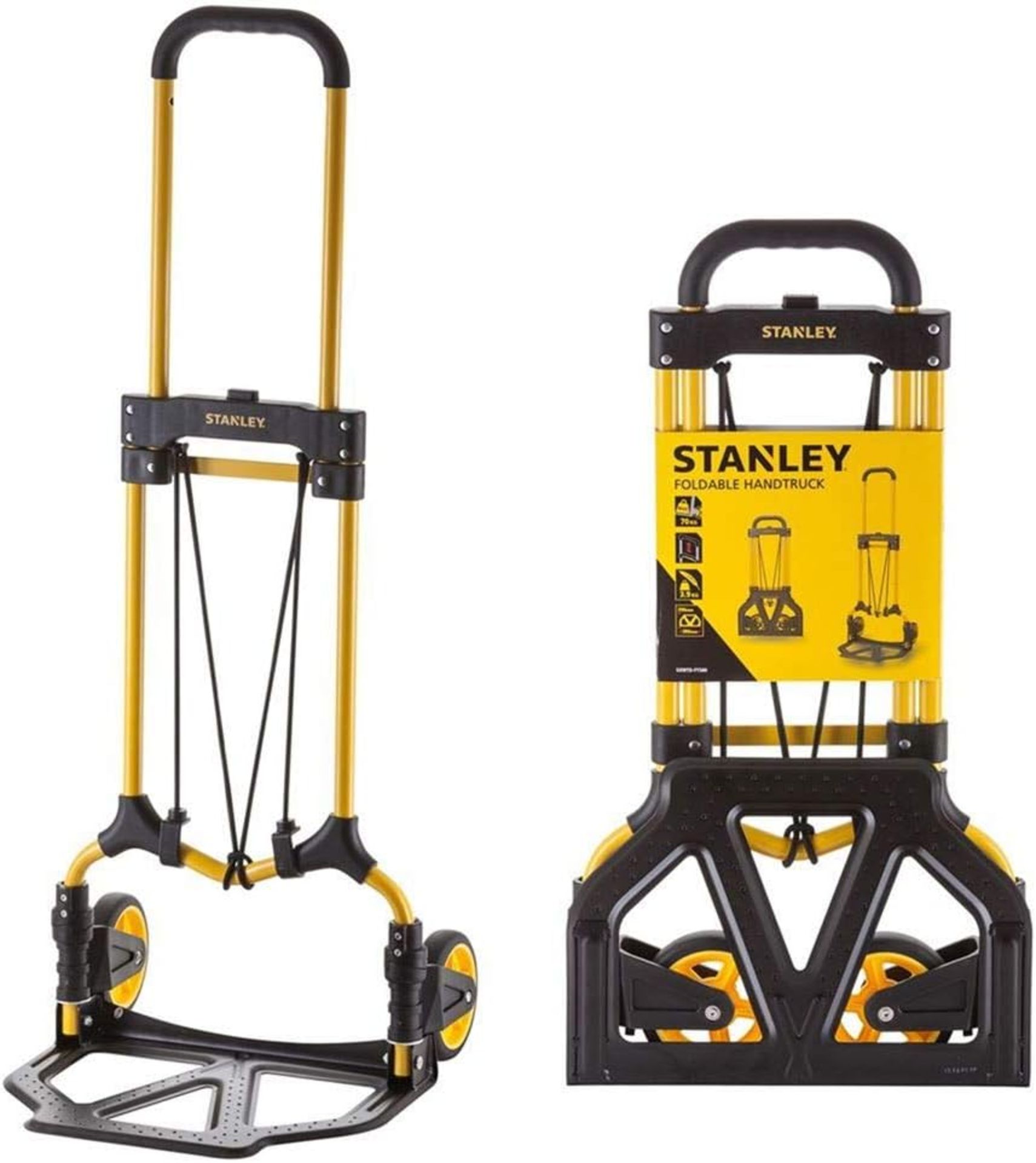 2 X Brand New Stanley SXWTDFT580 Folding Hand Truck - 70kg, The Stanley FT580 Folding Hand Truck