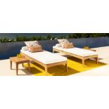 BRAND NEW JOHN LEWIS Cove Garden Sun Lounger, FSC-Certified (Eucalyptus Wood), Natural. RRP £373.50.