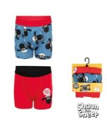 15 X BRAND NEW SHAUN THE SHEEP SETS OF 2 ASSORTED BOXERS (SIZES MAY VARY) DB