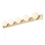 Spa Ara Hollywood Vanity Light Bar with Pull Switch Satin Brass - ER48