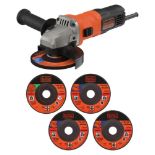 BLACK+DECKER 115mm 710W Corded Angle Grinder - ER47