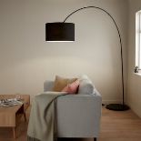 GoodHome Alacrane Matt Black Floor Light - ER50