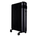 TCP Smart Wifi Portable Free-Standing Oil 9 Finned Radiator Black - ER49