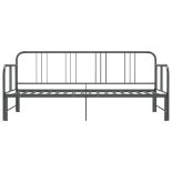 vidaXL Pull-out Sofa Bed Frame Grey Metal - ER47