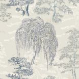 5x Rolls of Oriental Garden Wallpaper Soft Blue Arthouse - ER48