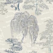 5x Rolls of Oriental Garden Wallpaper Soft Blue Arthouse - ER48