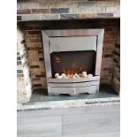 Focal Point 2kW Brushed metal effect Electric Fire - ER48