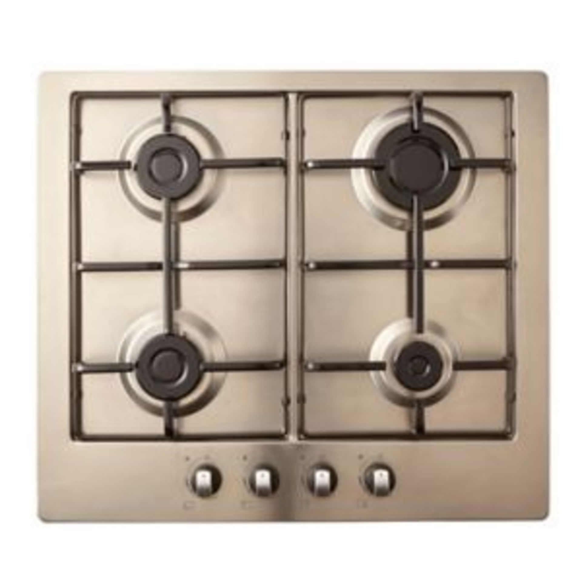 Cooke & Lewis Gasuit4 4 Burner Stainless Steel Gas Hob (W)580mm - Inox - ER47