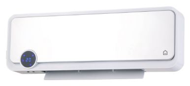 GoodHome Electric 2000W White & Silver Wall-Mounted Ptc Heater - ER46