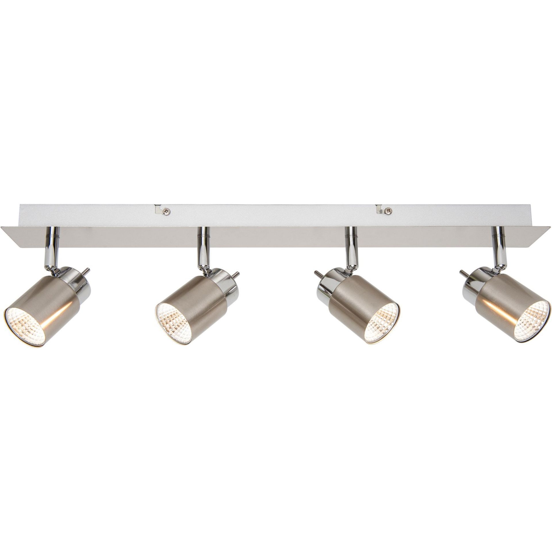 GoodHome Hades Bar Satin Nickel Effect 4 Light Spotlight - ER48