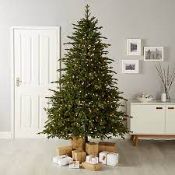 7.5ft Full Thetford Warm white LED Natural looking Pre-lit Artificial Christmas tree - ER50