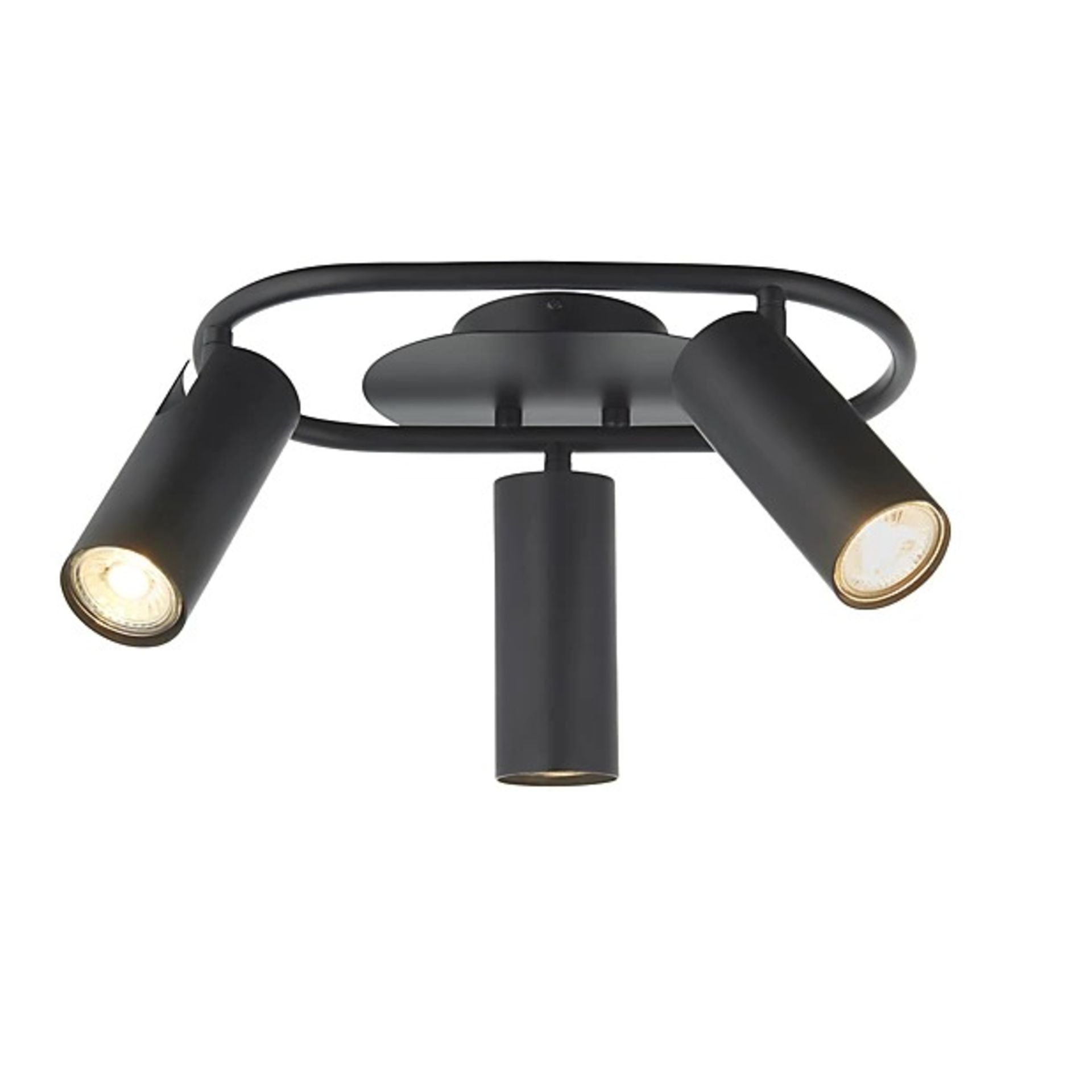 Harbour Studio Modus Metal Black 3 Lamp Ceiling Light - ER47