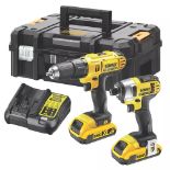 DeWalt XR 1.5Ah Li-Ion Cordless Combi Drill & Impact Driver - ER47