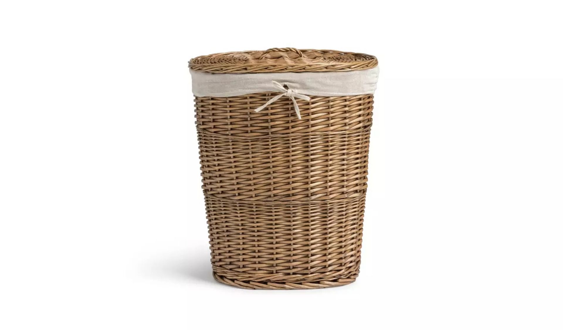 Oval Willow Linen Basket - Natural - ER46