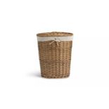 Oval Willow Linen Basket - Natural - ER46