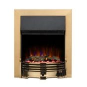 Dimplex Optiflame Contemporary 2Kw Polished Brass Effect Electric Fire - ER49