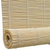 7x vidaXL Natural Bamboo Roller Blinds - ER47