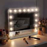 White Dimmable Hollywood LED Makeup Vanity Mirror - ER48 *Design may vary